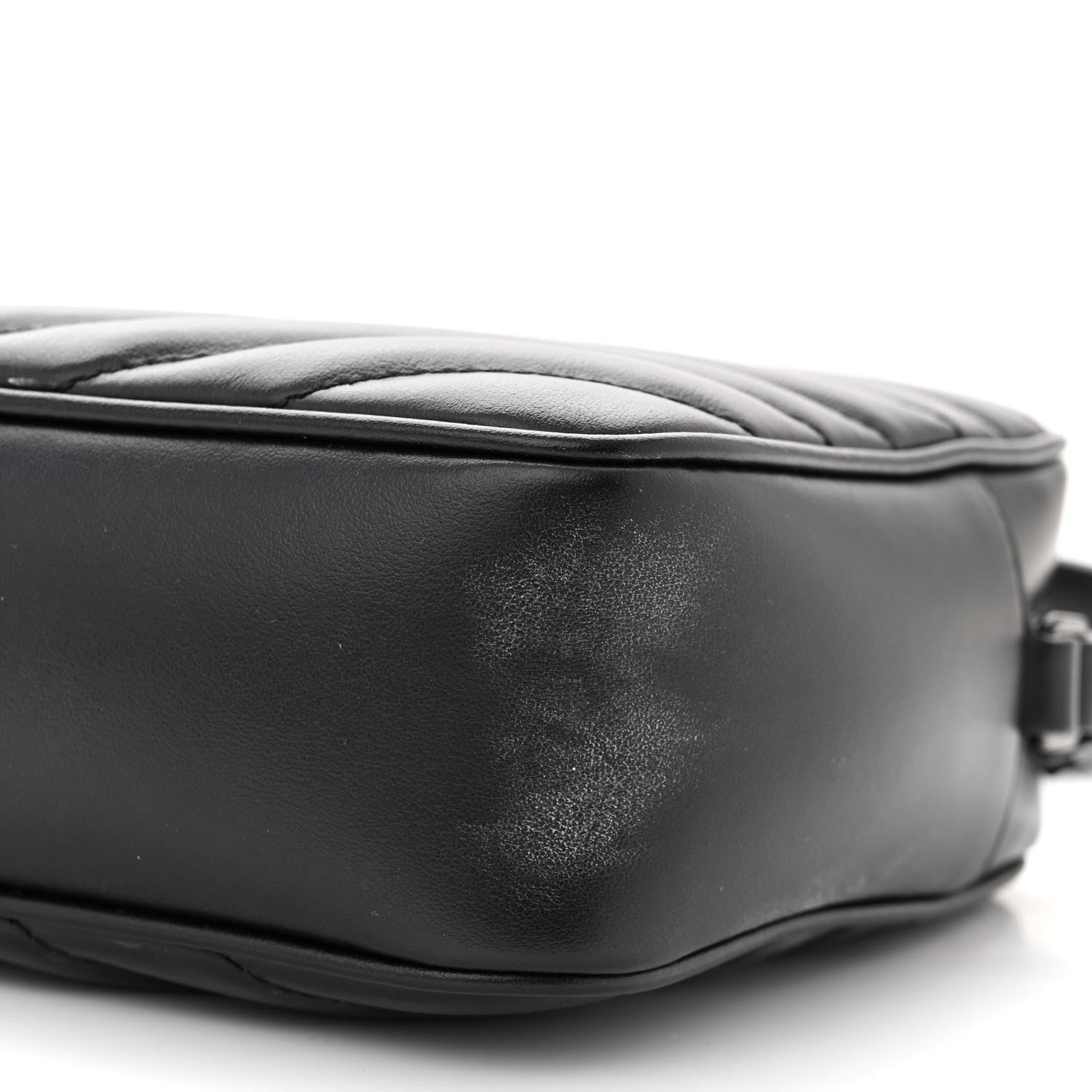 Saint Laurent Calfskin Matelasse Monogram Monochrome Lou Camera Bag Black 10 of 15