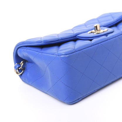 Chanel Lambskin Quilted Mini Rectangular Flap Blue 8 of 10