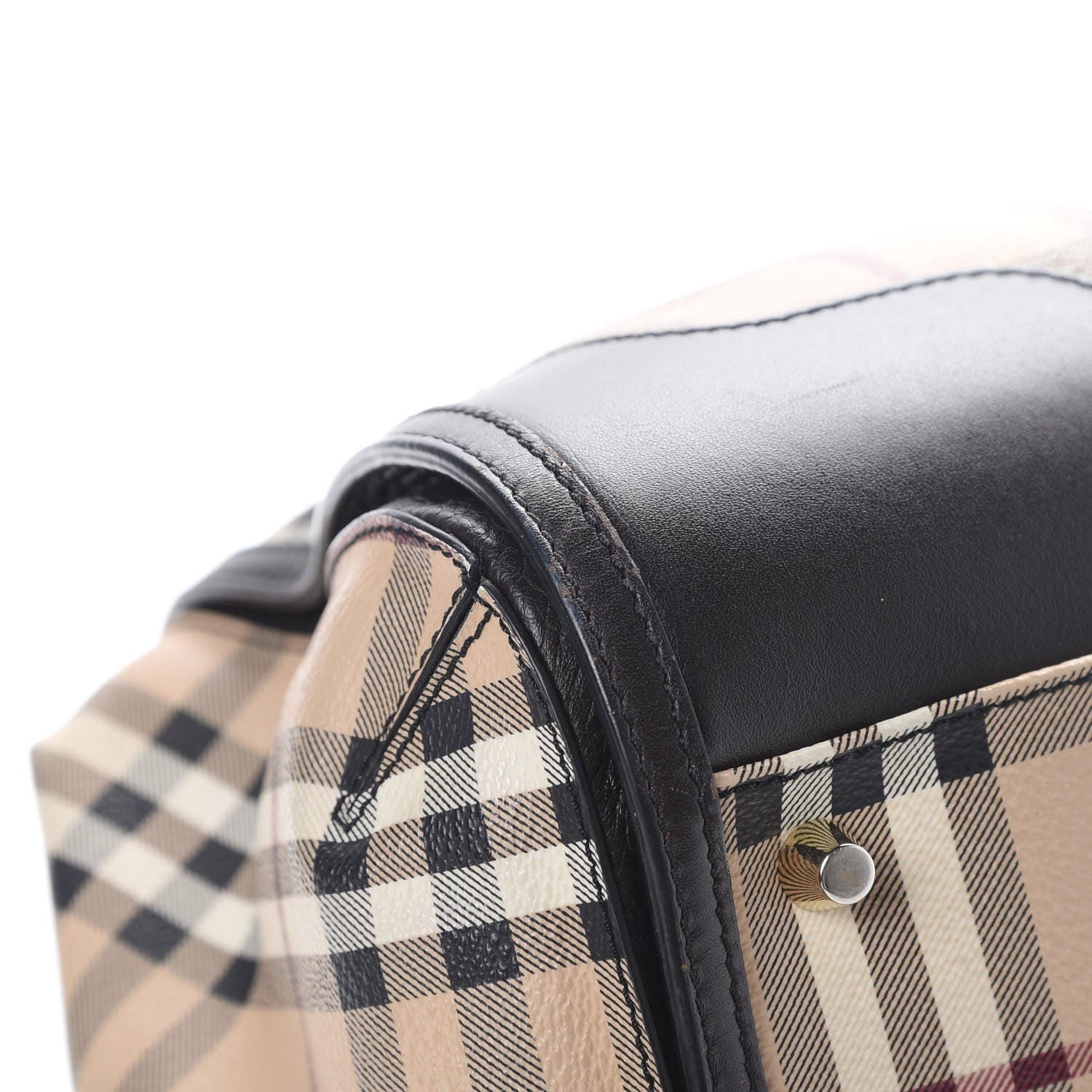 Burberry Haymarket Check Small Gladstone Chocolate 9 of 15