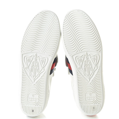 Gucci Calfskin Ayers Web Womens Ace Bow Lace Sneakers 36 White 6 of 11