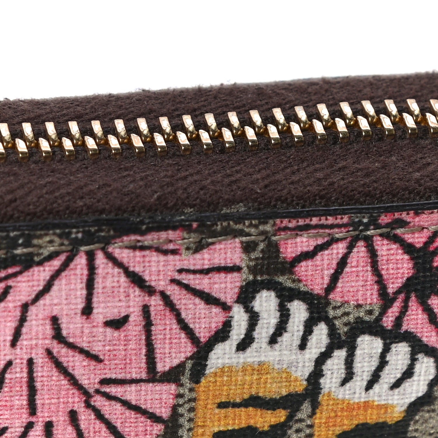 Gucci GG Supreme Monogram Bengal Zip Around Wallet Beige Pink 11 of 12