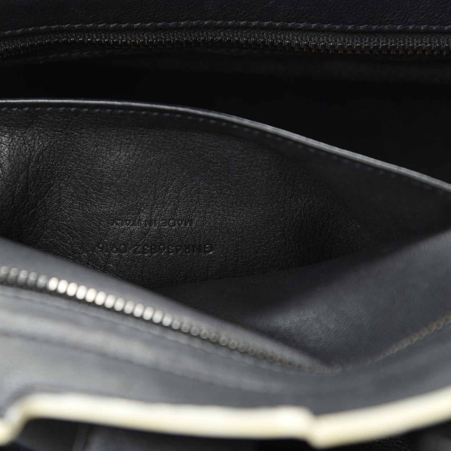 Calfskin Small Monogram Downtown Cabas Black White