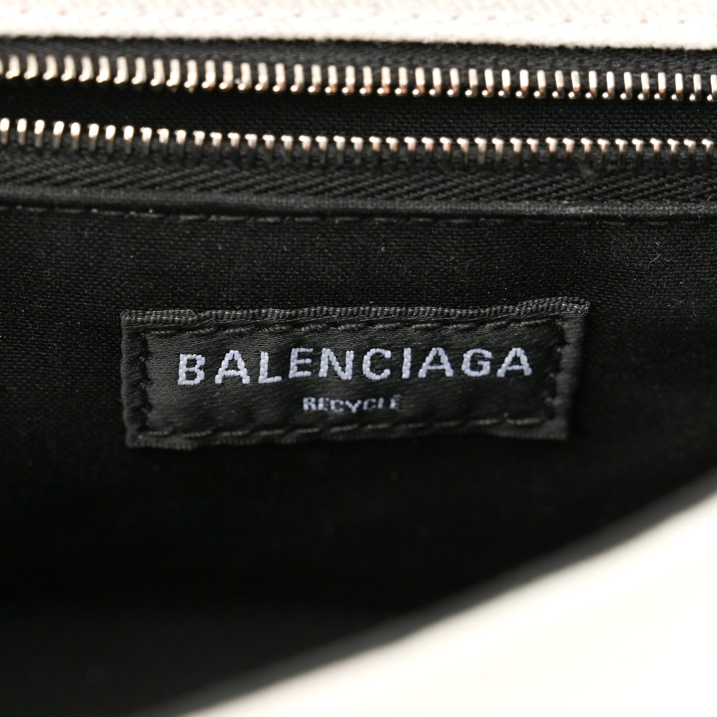 Cotton Canvas Small Hourglass Top Handle Bag White