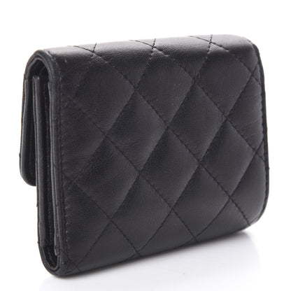 Chanel Quilted Compact Flap Wallet Black 3 of 8
