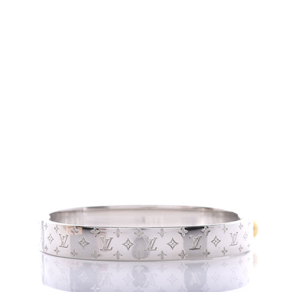 Louis Vuitton Palladium Monogram Nanogram Cuff S 2 of 6