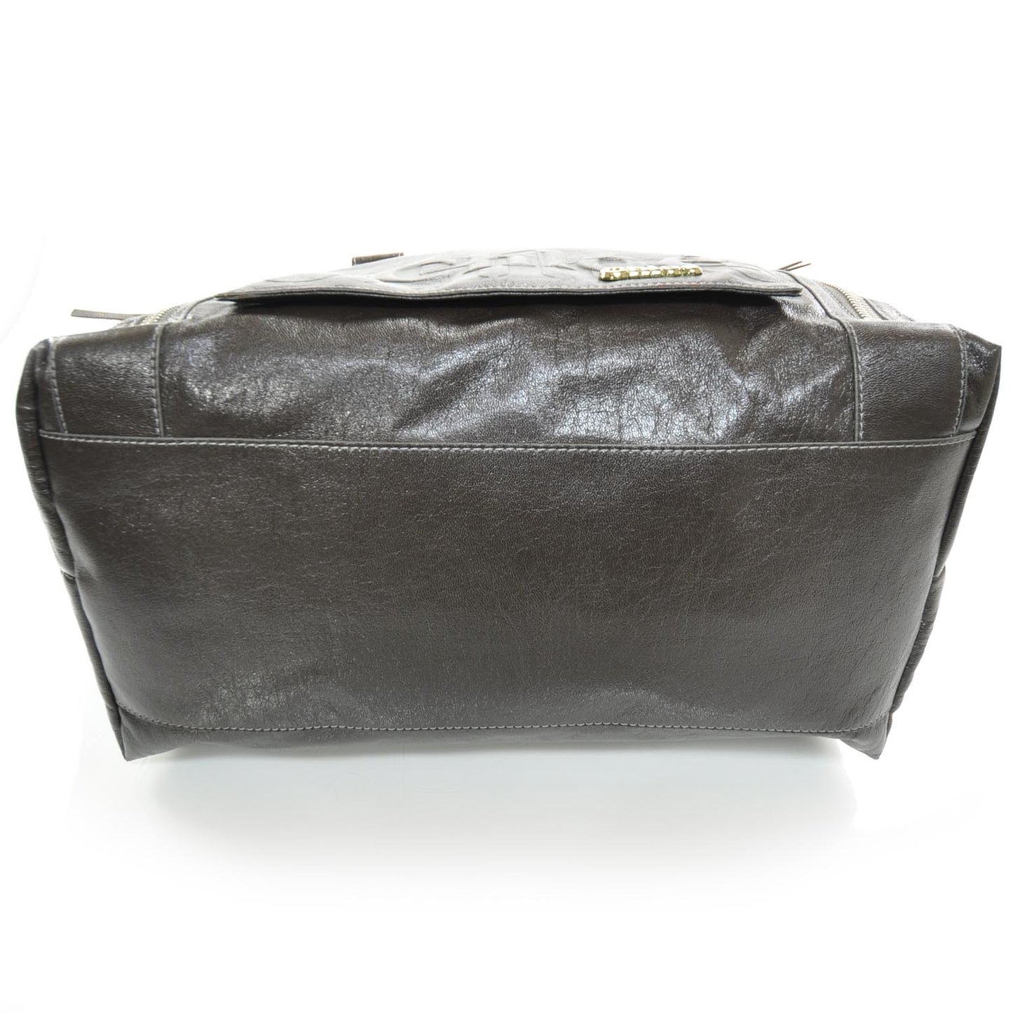 Leather Eclipse Tote Brown