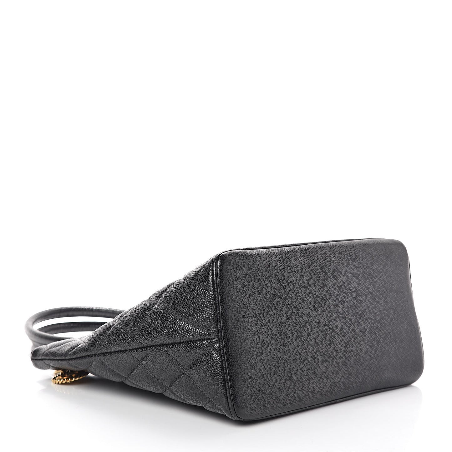 Caviar Quilted Medallion Tote Black