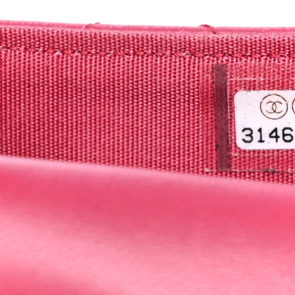 Chanel Lambskin Quilted Top Handle Flap Coin Purse With Chain Dark Pink 4 of 5
