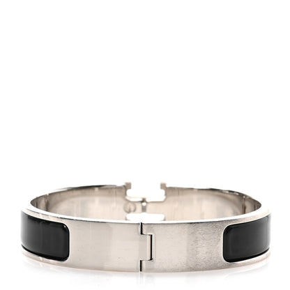Hermes Enamel Narrow Clic Clac H Bracelet GM Black 3 of 4