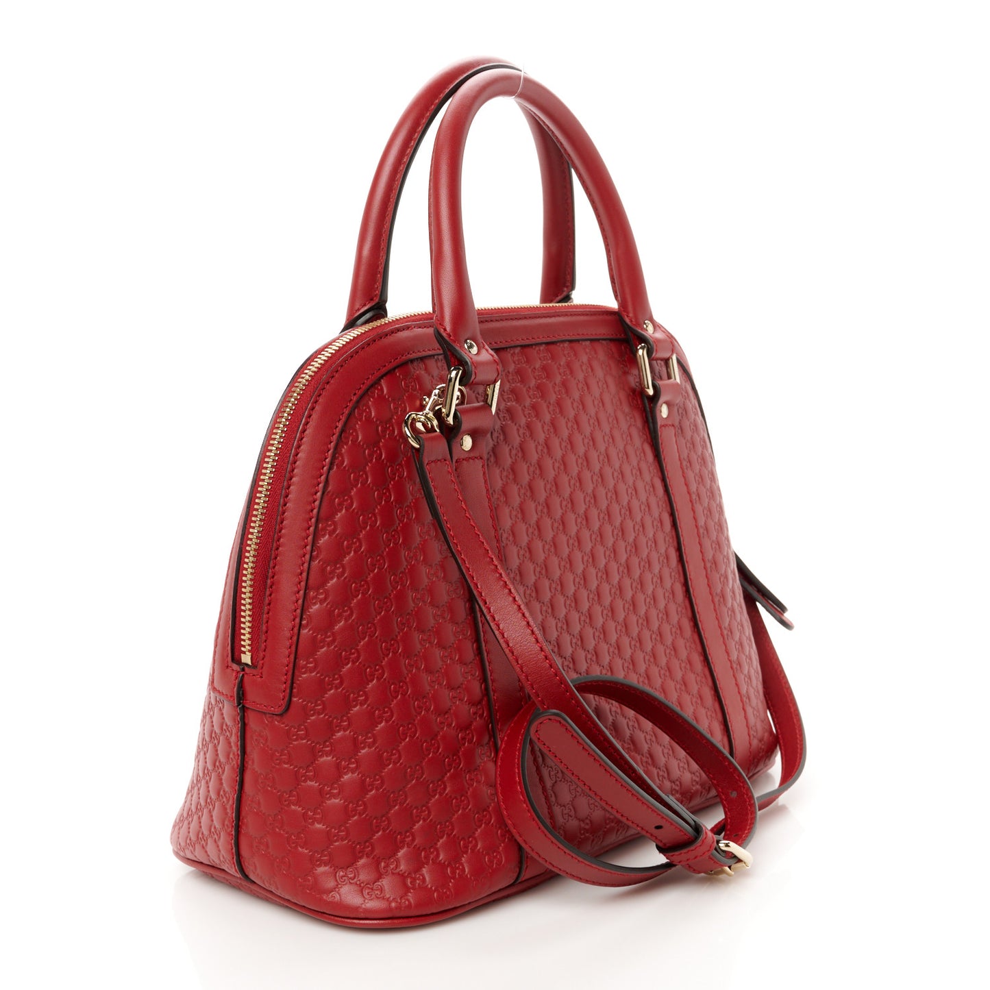 Microguccissima Medium Dome Bag Red