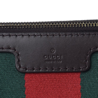Gucci Monogram Vintage Web Medium Boston Dark Brown 8 of 12