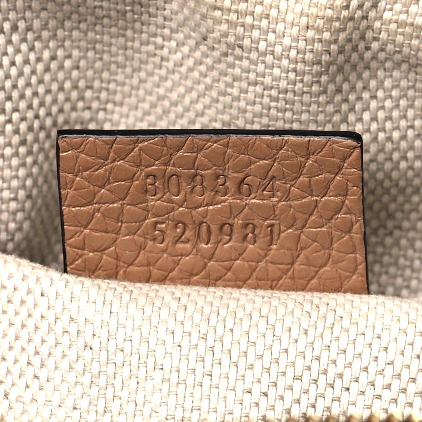 Pebbled Calfskin Small Soho Disco Bag Camelia