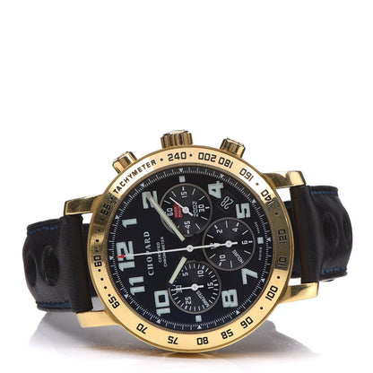 Chopard 18K Yellow Gold Calfskin 40mm Mille Miglia Limited Edition Chronometer Automatic Watch Black 4 of 11