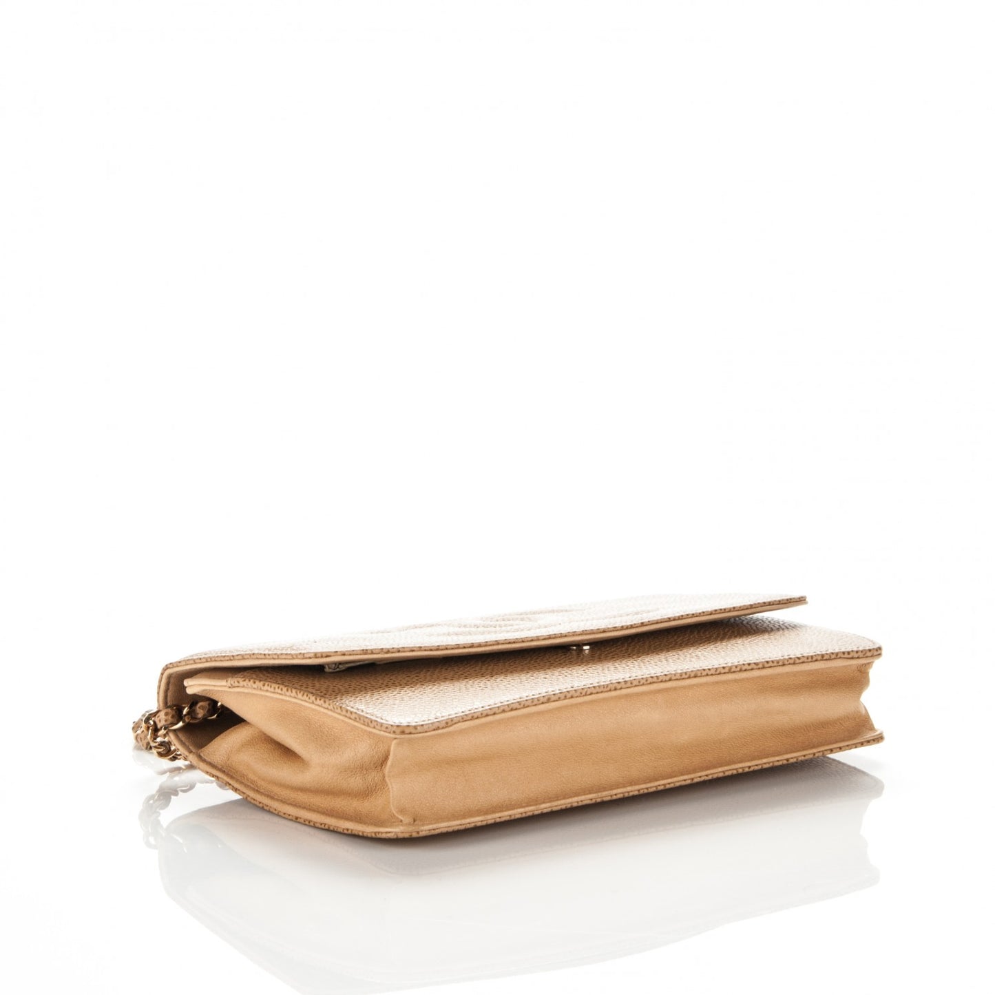 Caviar Timeless CC Wallet On Chain WOC Beige