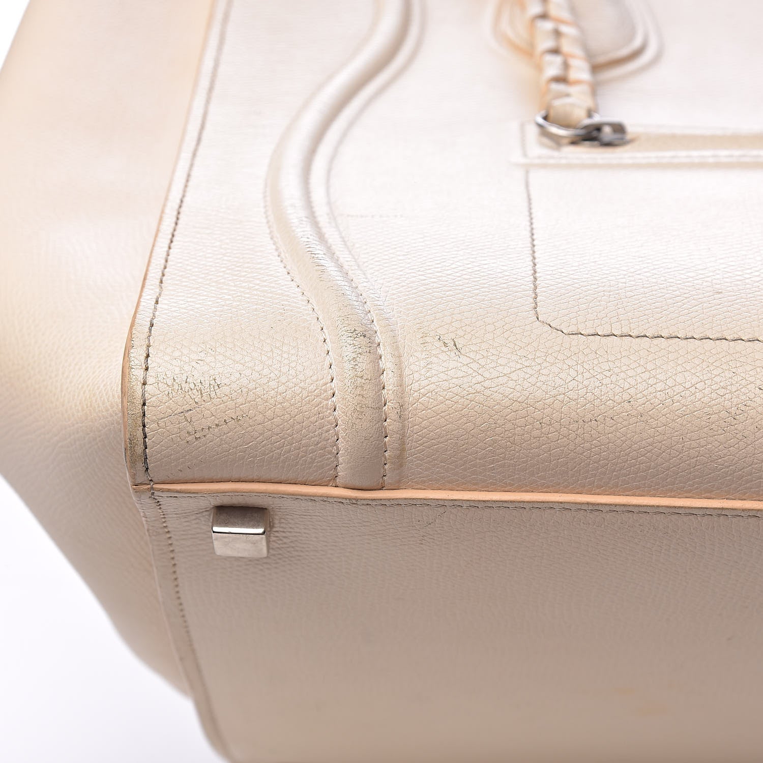 Celine Grained Calfskin Medium Phantom Luggage Cream 33 of 39