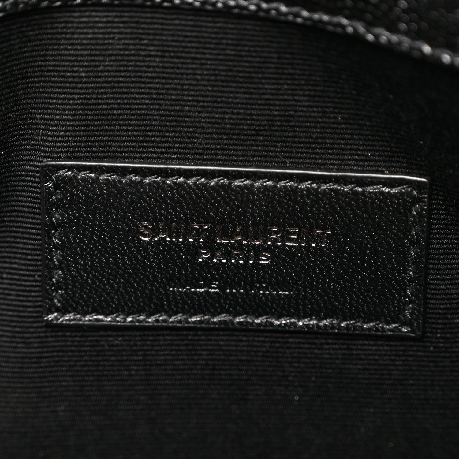 Saint Laurent Grain De Poudre Monogram Uptown Pouch Black 6 of 8