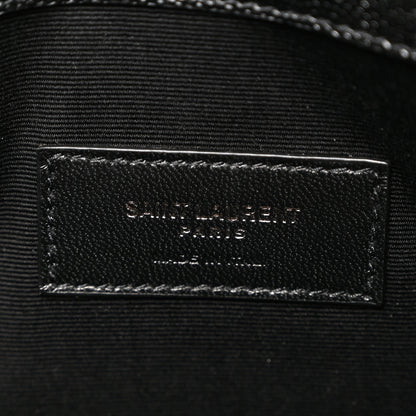 Saint Laurent Grain De Poudre Monogram Uptown Pouch Black 6 of 8