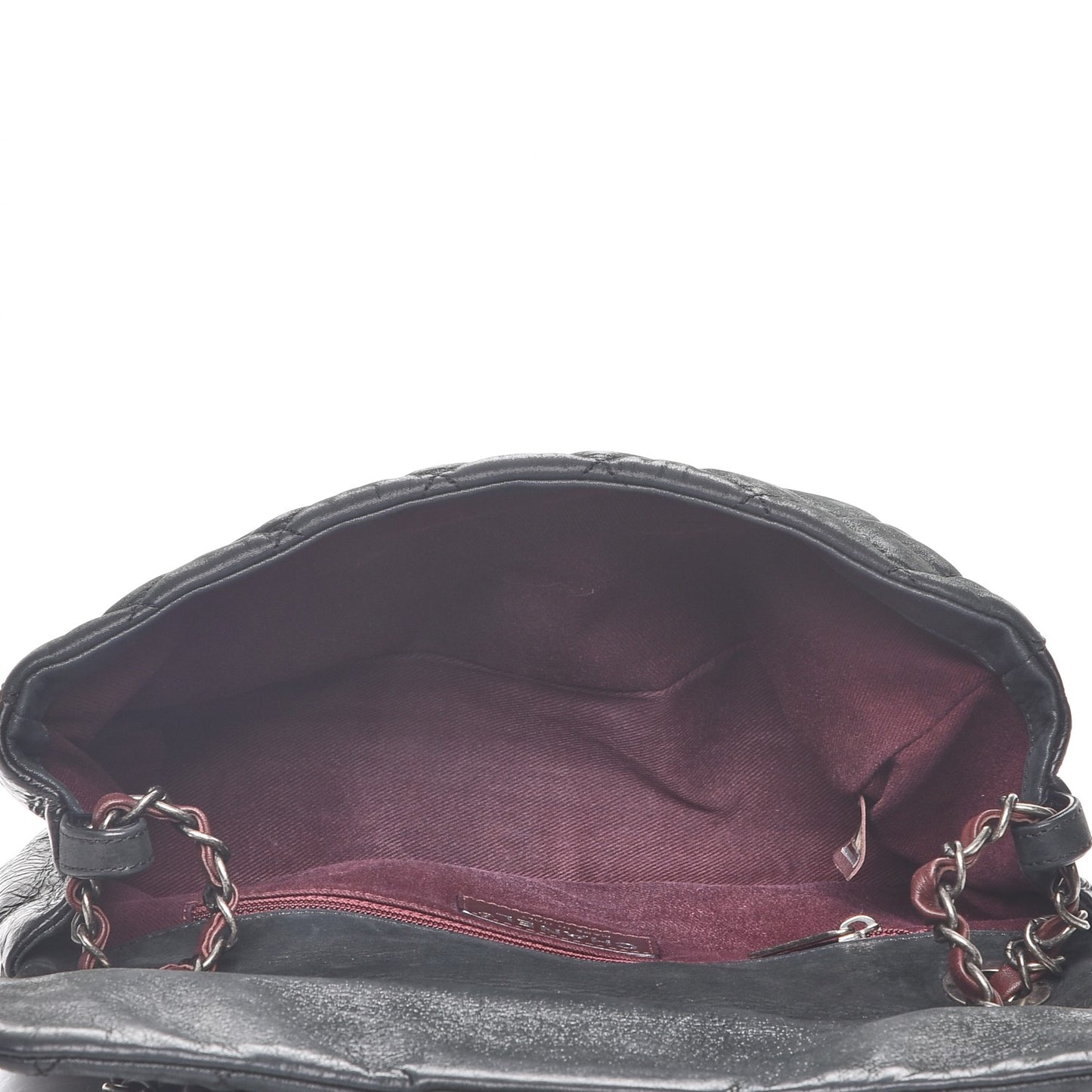 Iridescent Calfskin Medium In The Mix Flap Black