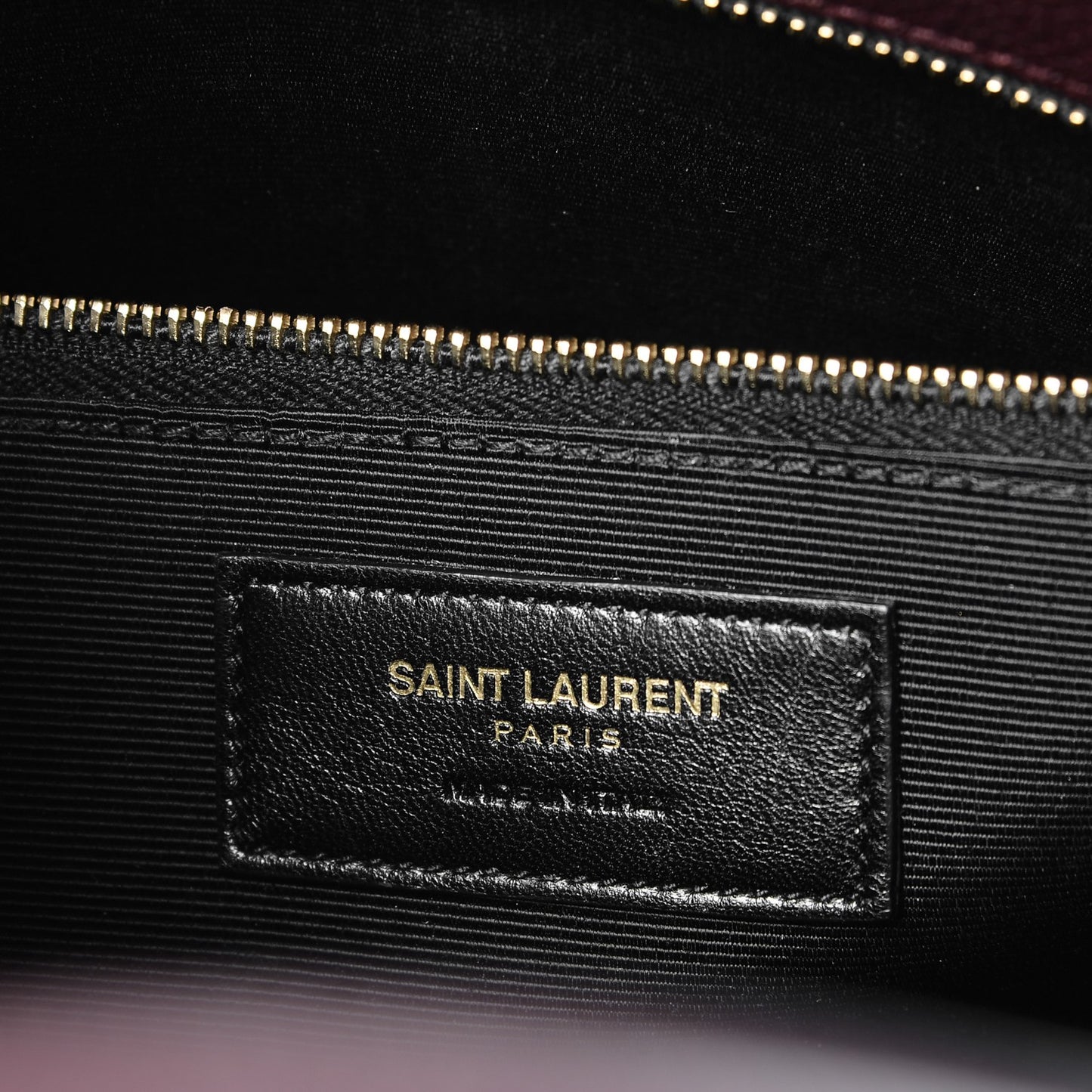 Grained Calfskin Small Sac De Jour Bordeaux