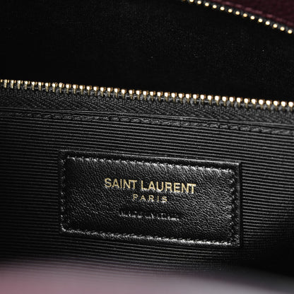 Saint Laurent Grained Calfskin Small Sac De Jour Bordeaux 6 of 7
