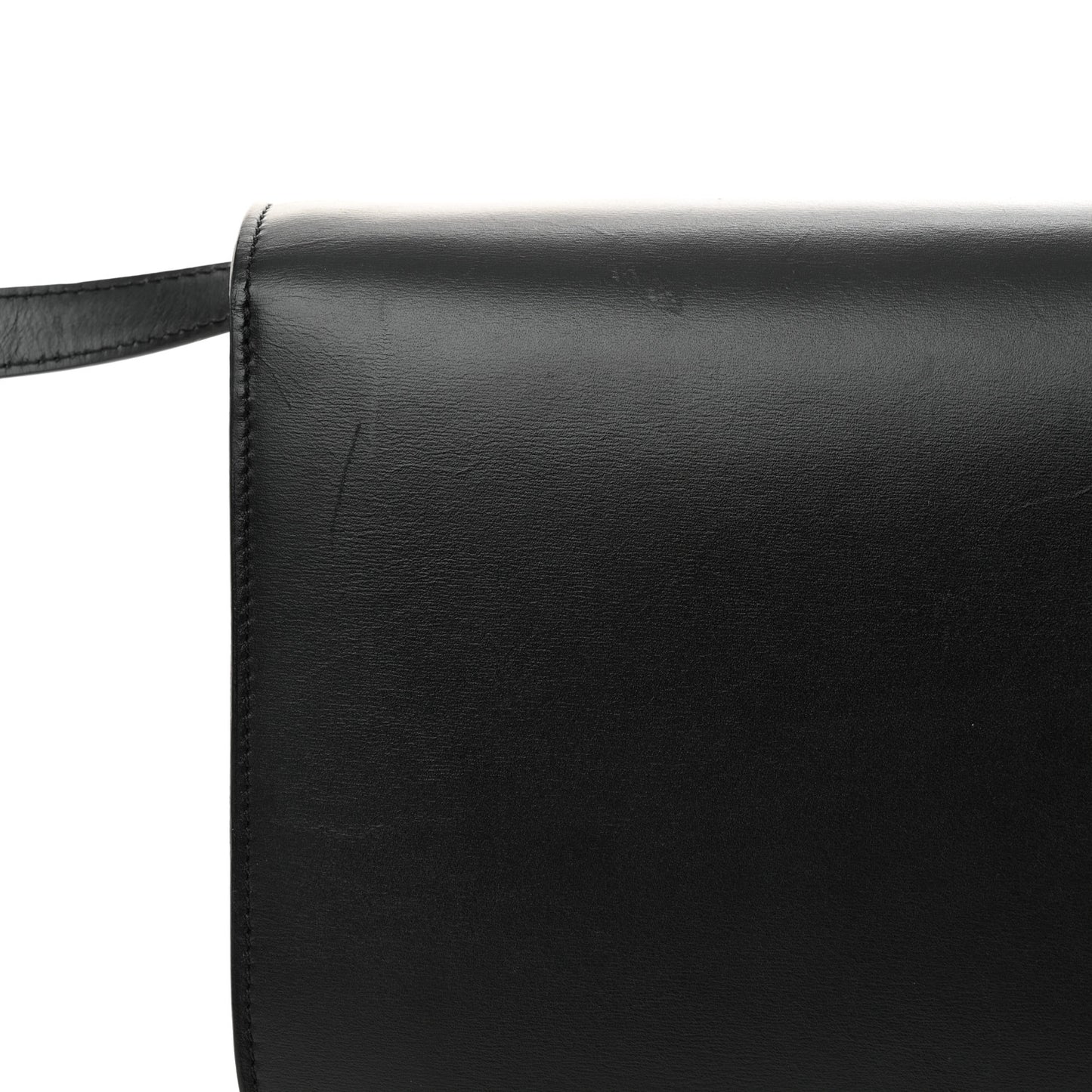 Box Calfskin Medium Classic Box Flap Bag Black