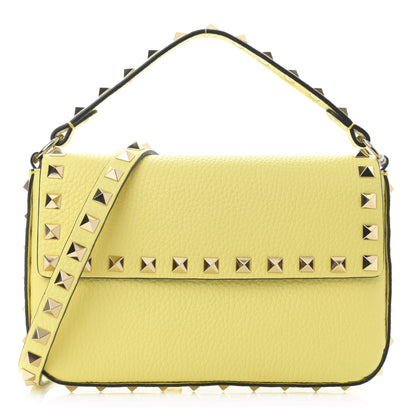 Valentino Garavani Grainy Calfskin Rockstud Crossbody Pouch Lime Sorbet 1 of 9