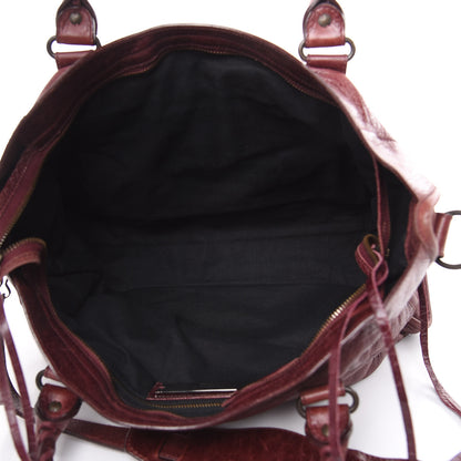 Balenciaga Agneau Classic Hardware City Dark Wine 5 of 18