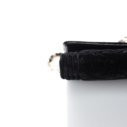 Chanel Velvet Boy Wallet On Removable Chain Black 13 of 14