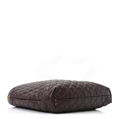 Saint Laurent Lambskin Quilted Maxi Icare Shopping Tote  Rouge Cabernet 5 of 11