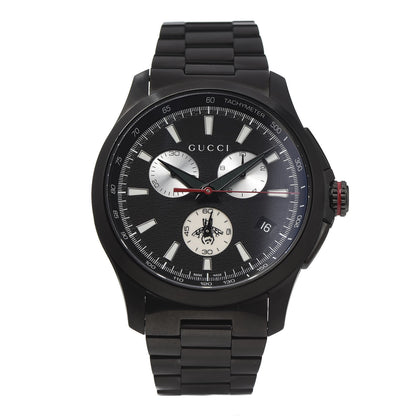 Gucci PVD Stainless Steel 44mm G-Timeless Chronograph Quartz Watch Black 1 of 7