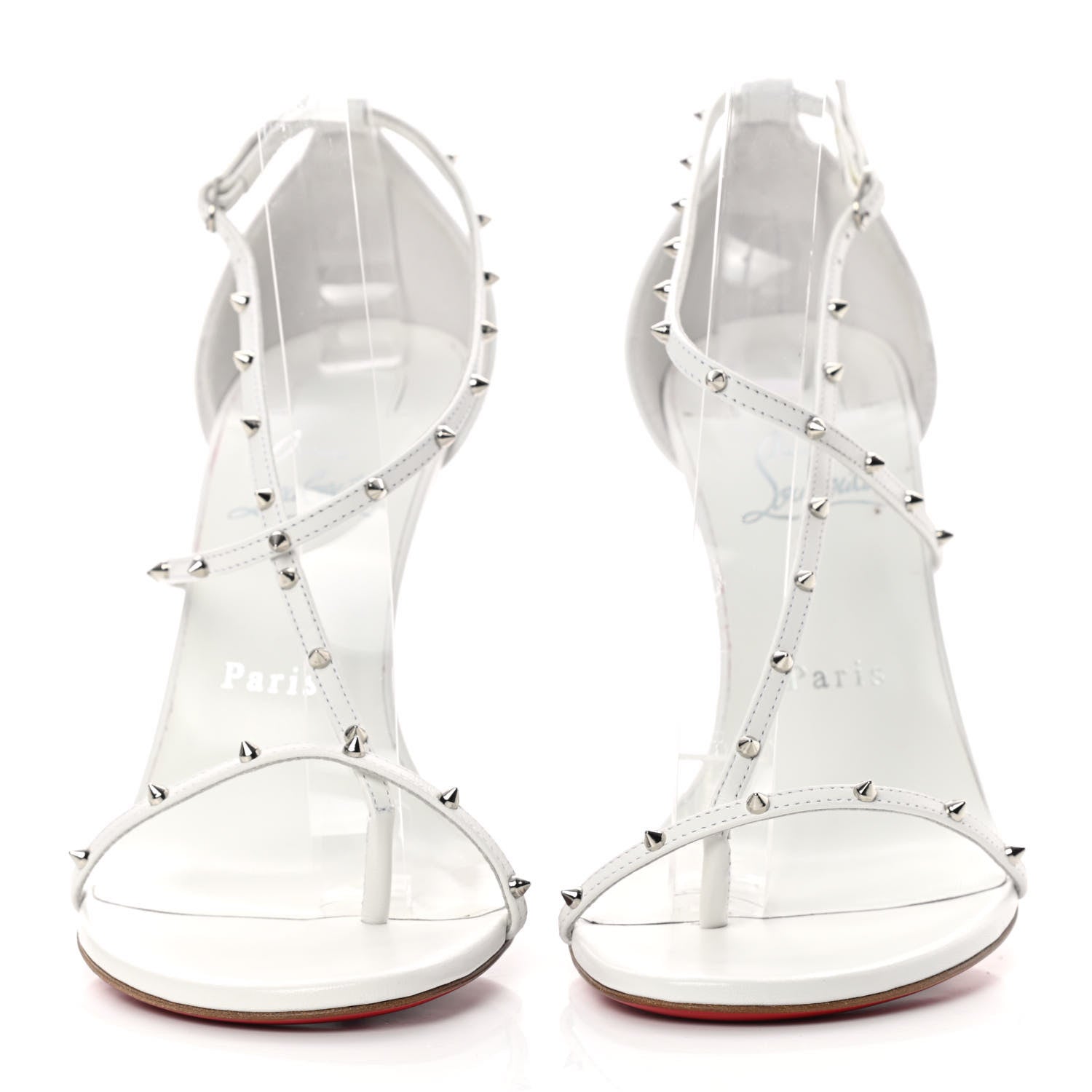 Christian Louboutin Riojana 100 Spiked Sandals 39.5 White 2 of 11