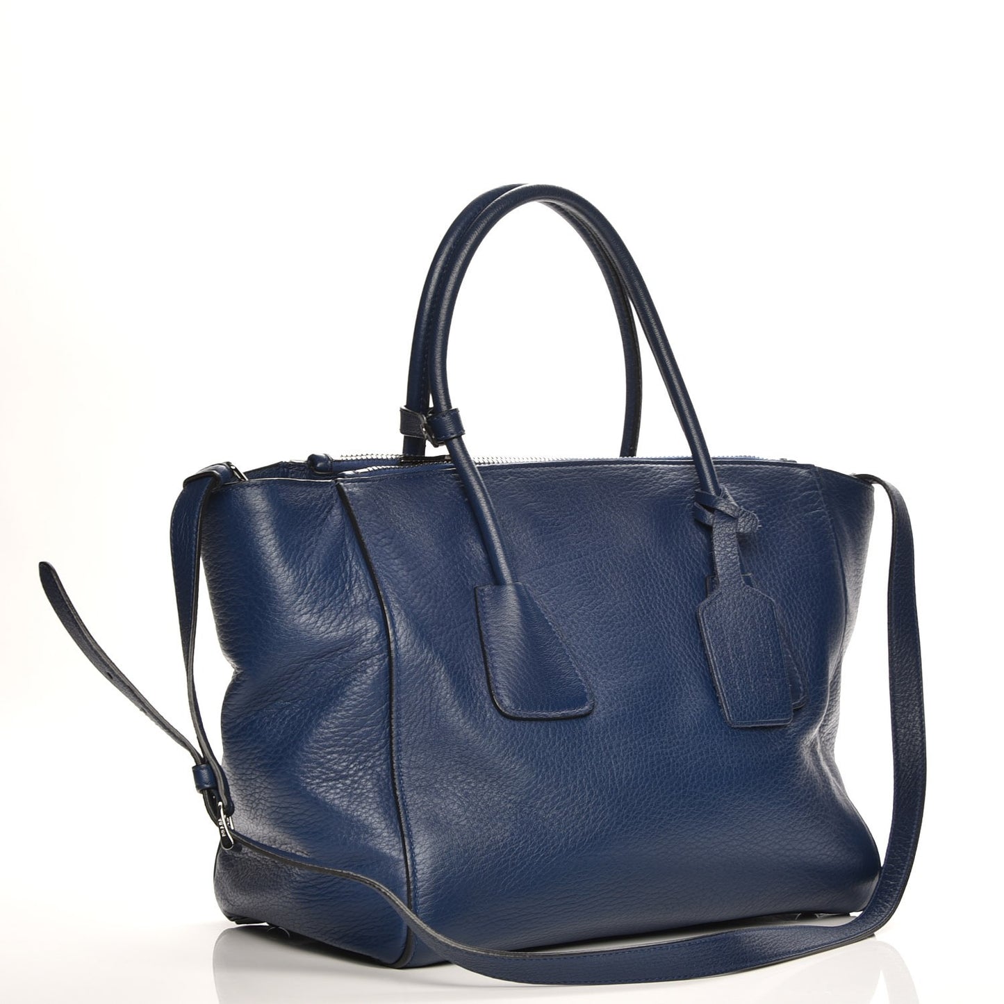 Cervo Deerskin Twin Pocket Tote Bleuette