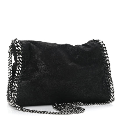 Stella McCartney Shaggy Deer Mini Falabella Fold Over Tote Black 2 of 9