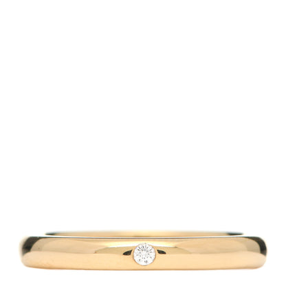 Tiffany 18K Yellow Gold Diamond Elsa Peretti Band Ring 53 6.25 1 of 5