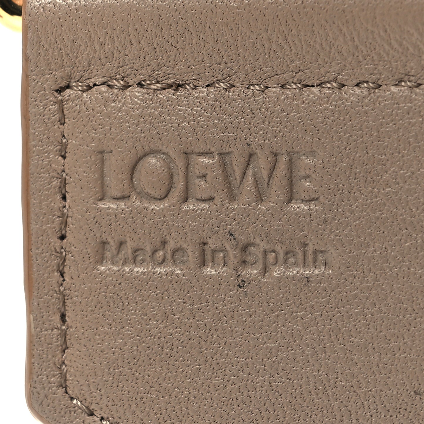 Calfskin Jacquard Webbing Anagram Strap Ecru Natural