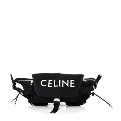 Celine Canvas Trekking Messenger Bag Black 1 of 9