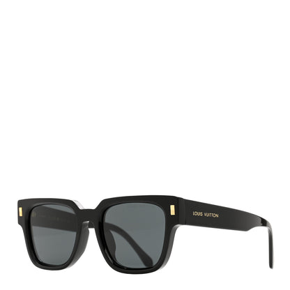 Louis Vuitton Acetate Escape Square Sunglasses Z1496E Black 1 of 7