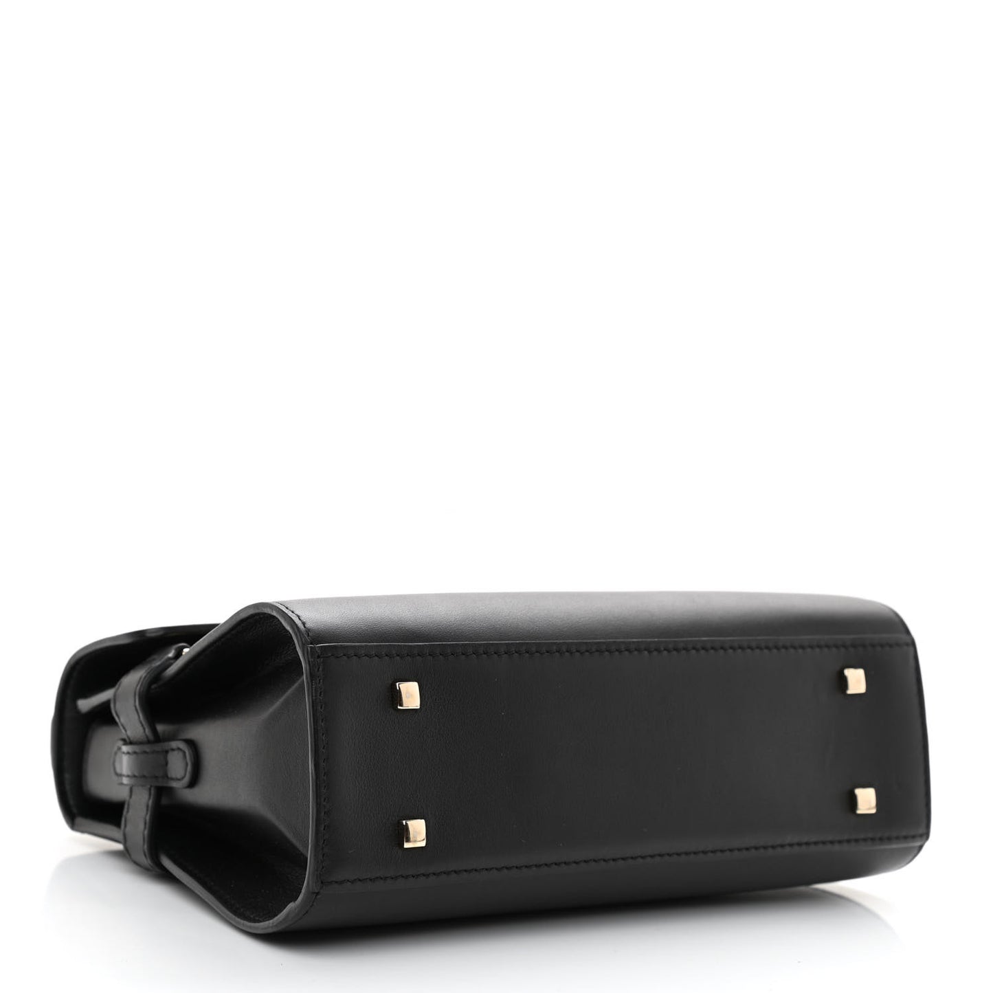 Smooth Calfskin Mini Tempete Satchel Black