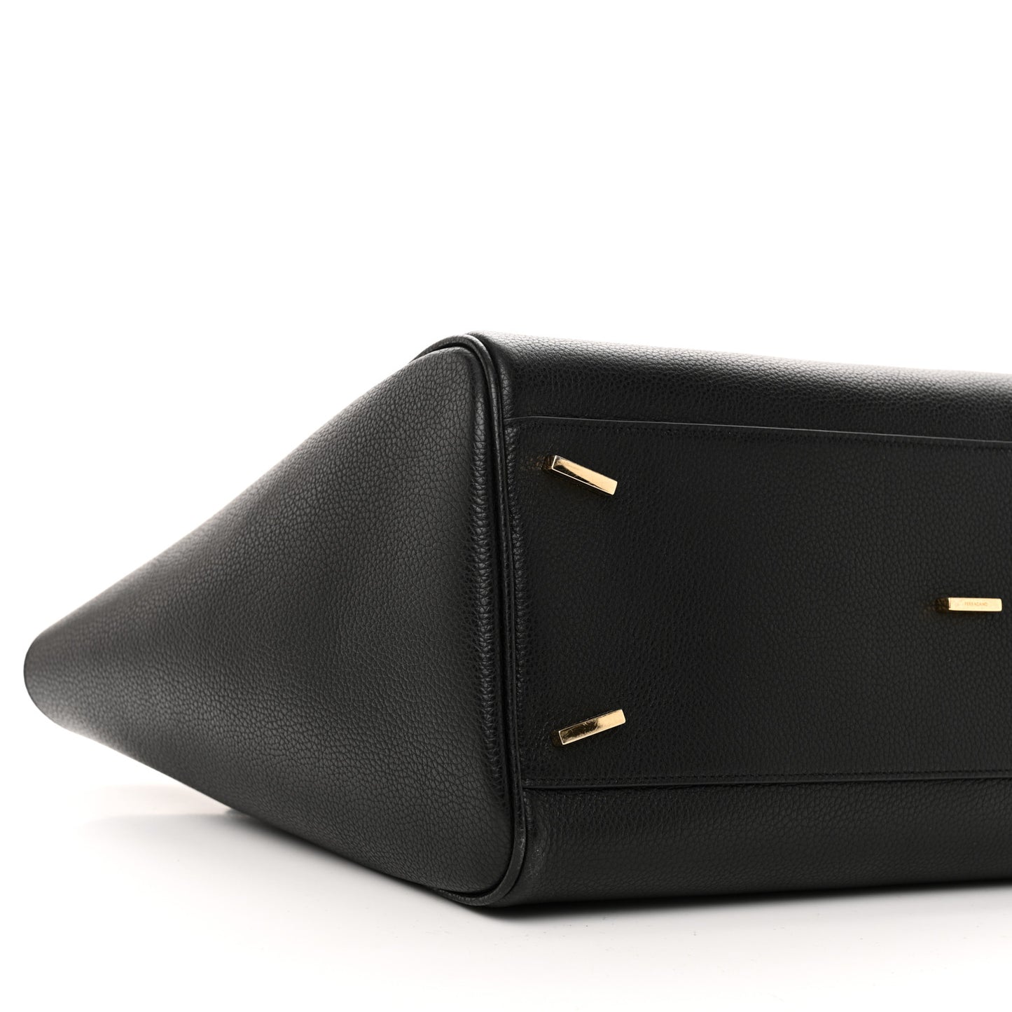 Hammered Calfskin XL East West Tote Bag Black