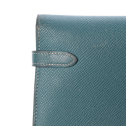 Hermes Epsom Kelly Longue Wallet Blue Jean 5 of 26