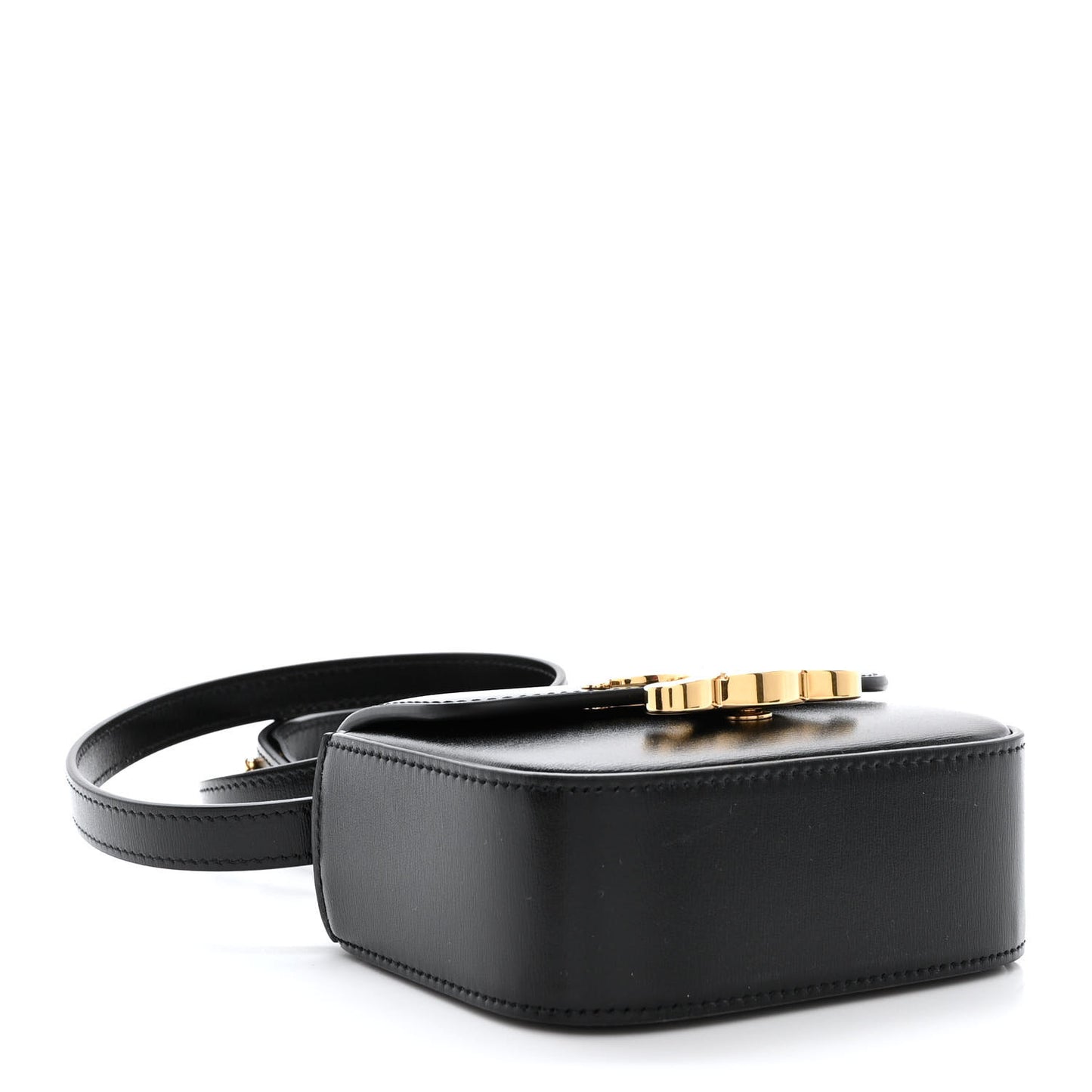 Shiny Calfskin Mini Claude Black