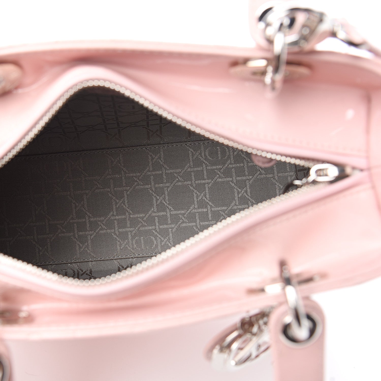 Christian Dior Patent Cannage Medium Lady Dior Rose Clair 4 of 9