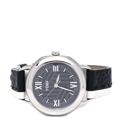 Fendi Stainless Steel Calfskin 38mm Selleria Two Tone Quartz Watch Grey 2 of 4