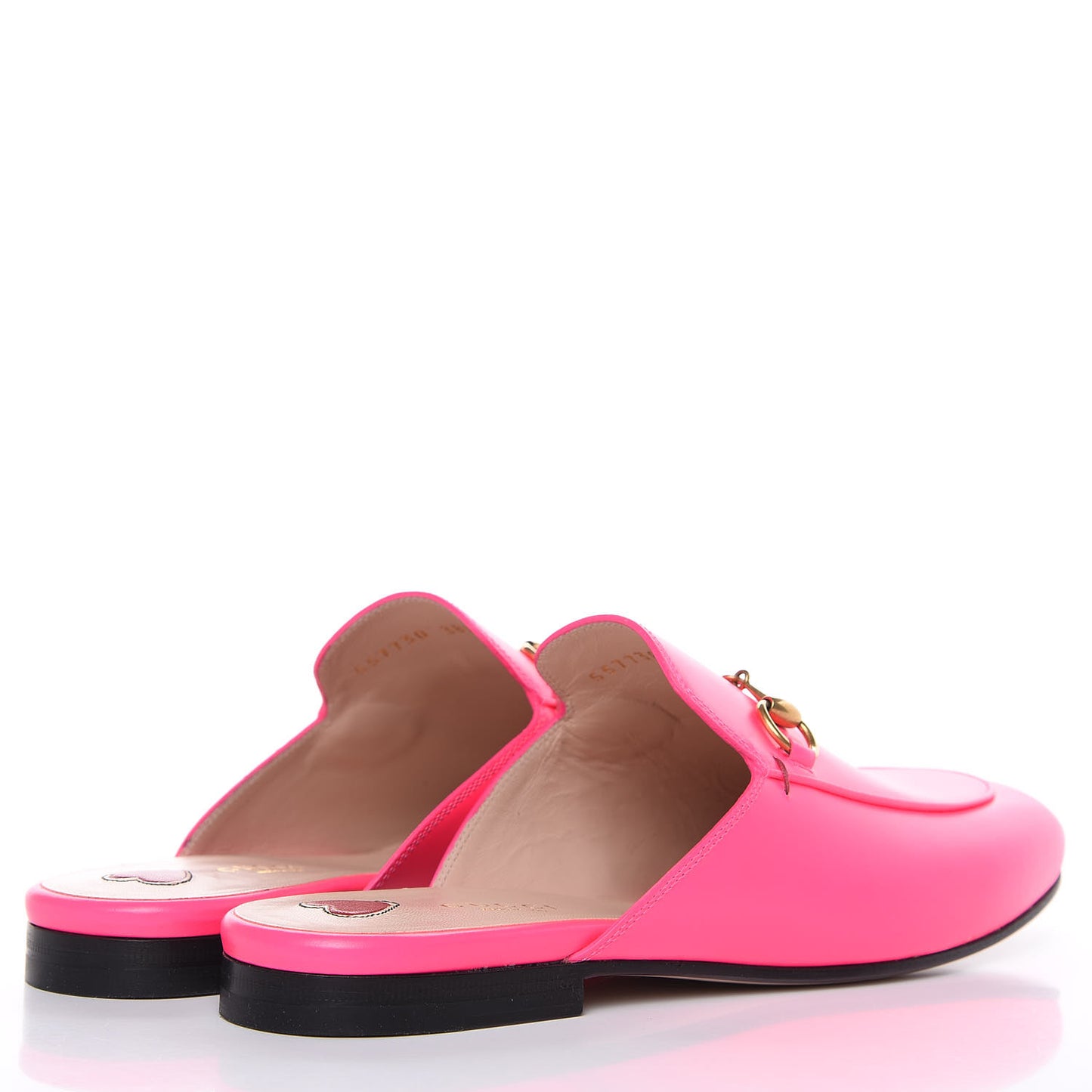 Calfskin Womens Princetown Slippers 38.5 Fuxia Fluo