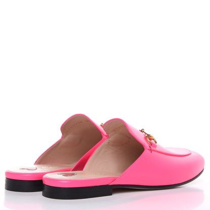 Gucci Calfskin Womens Princetown Slippers 38.5 Fuxia Fluo 4 of 8