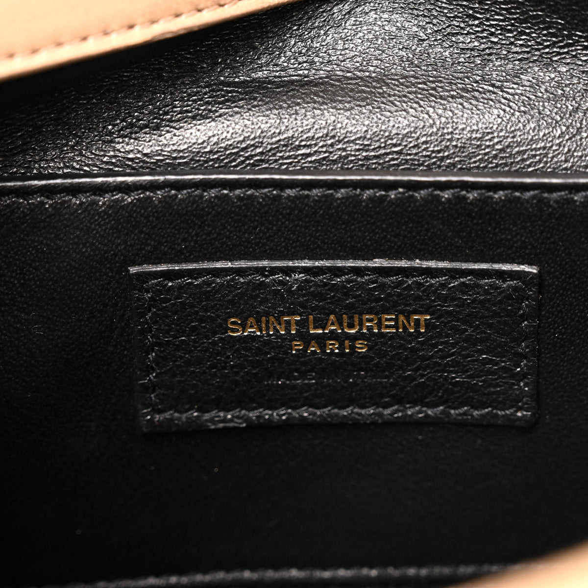 Saint Laurent Lambskin Matelasse Chevron Monogram Small Sulpice Bag Sable Beige 6 of 16