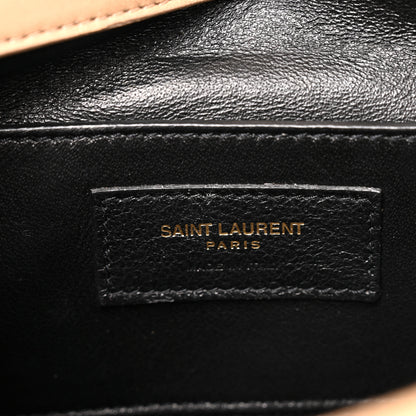 Saint Laurent Lambskin Matelasse Chevron Monogram Small Sulpice Bag Sable Beige 6 of 16