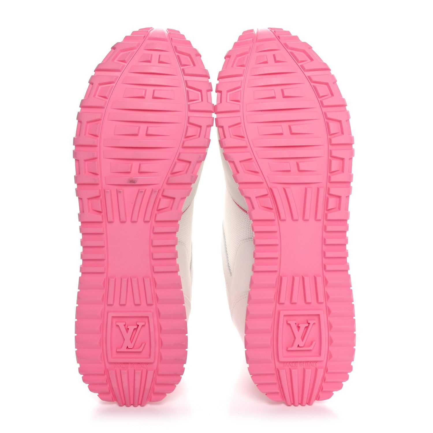 Louis Vuitton Calfskin Monogram Run Away Sneakers 38 White Pink 7 of 9