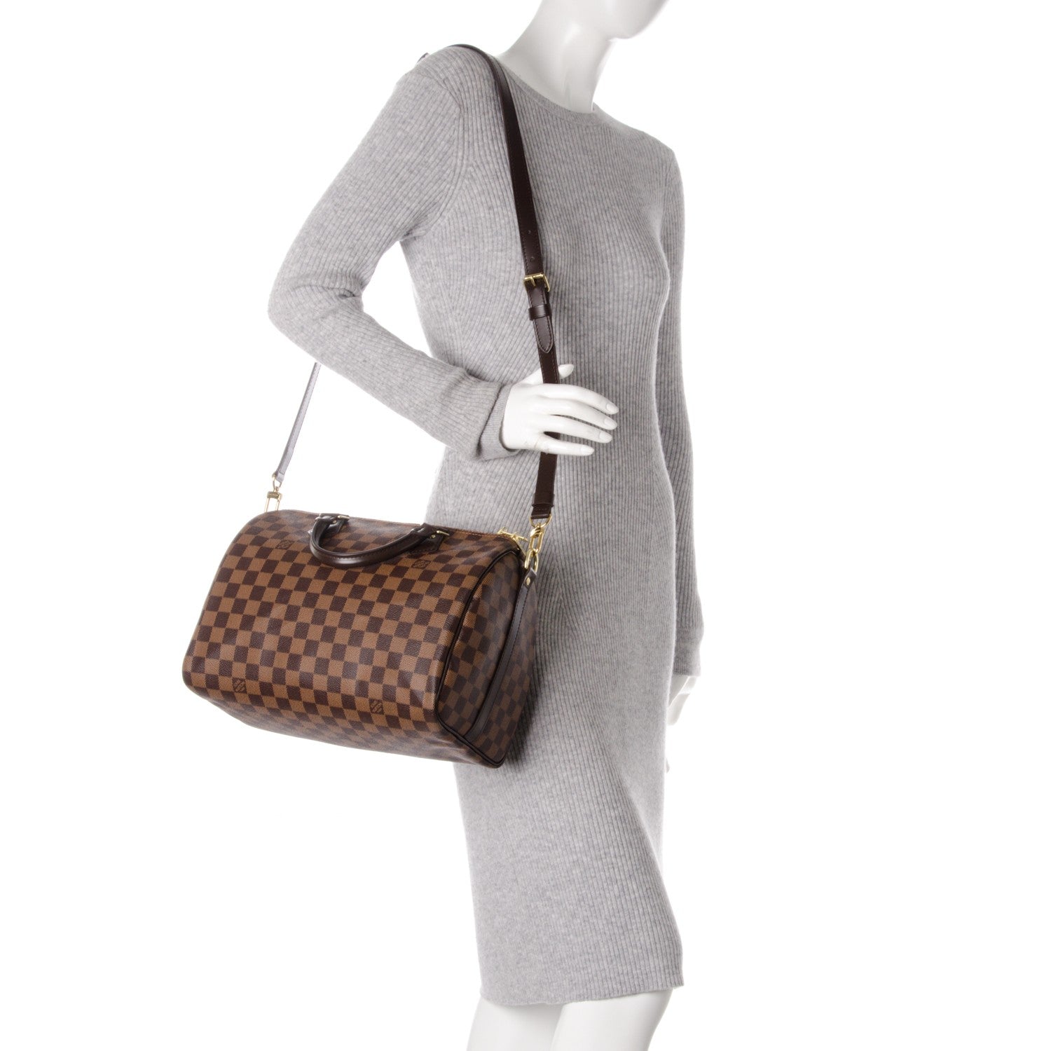 Louis Vuitton Damier Ebene Speedy Bandouliere 30 2 of 8