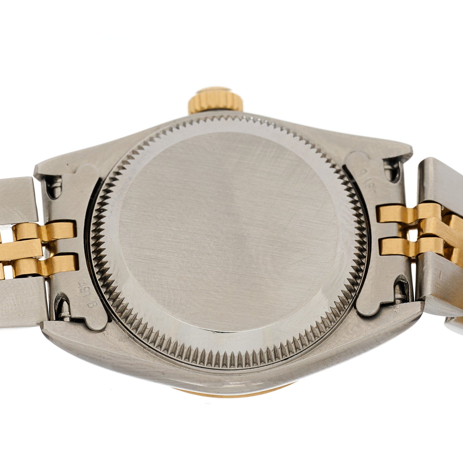 Rolex Stainless Steel 18K Yellow Gold Diamond 26mm Oyster Perpetual Watch Champagne 76193 4 of 5